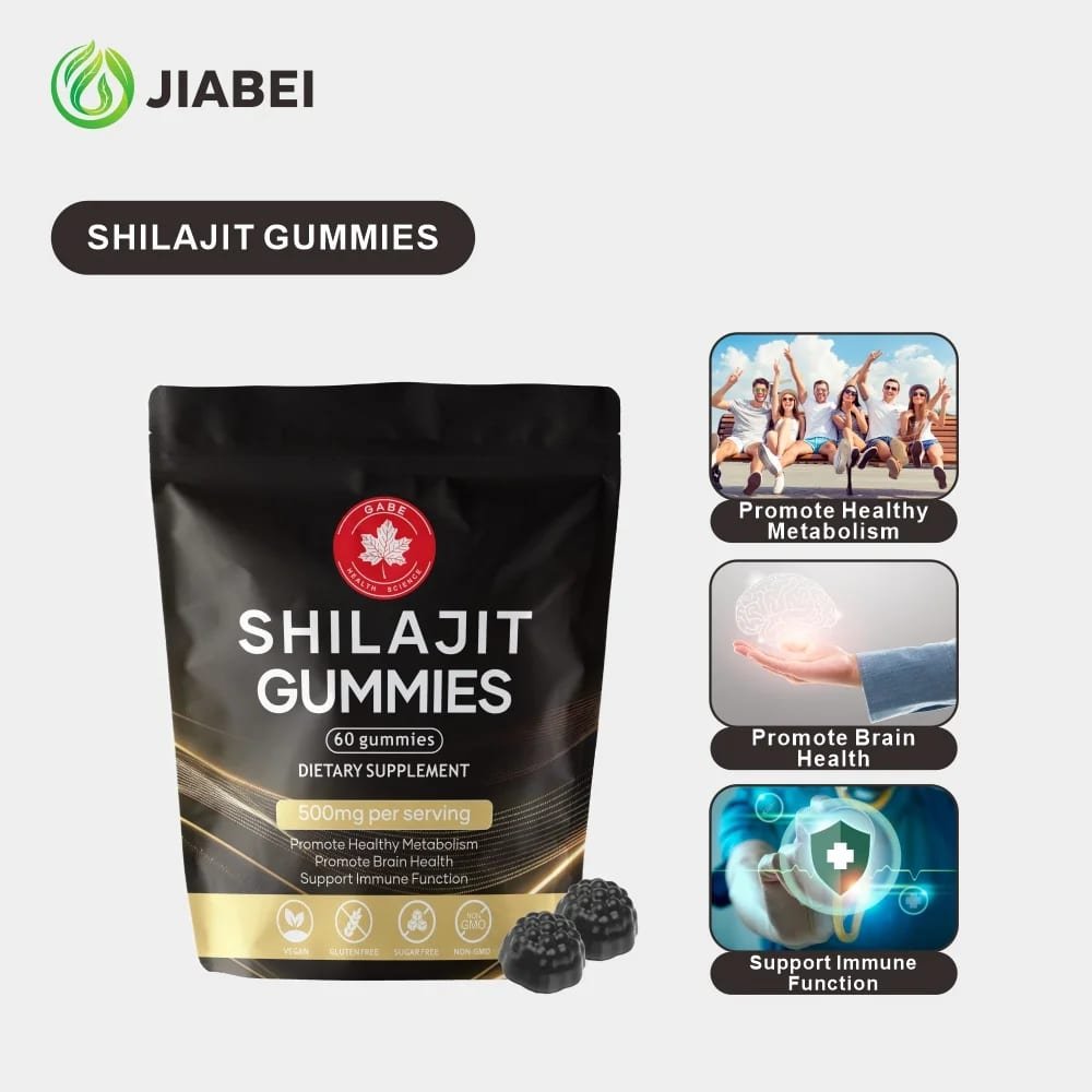 Supplements Shilajit Gummy Vitamins Promote Healthy Metabolism Brain Health — view 1